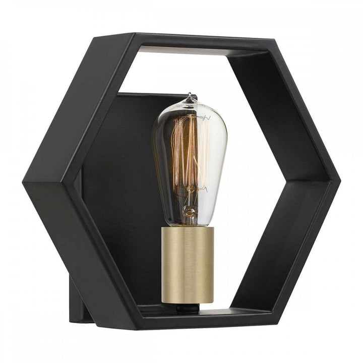 Quoizel QZ-BISMARCK1-EK Bismarck 1 Light Wall Light Earth Black