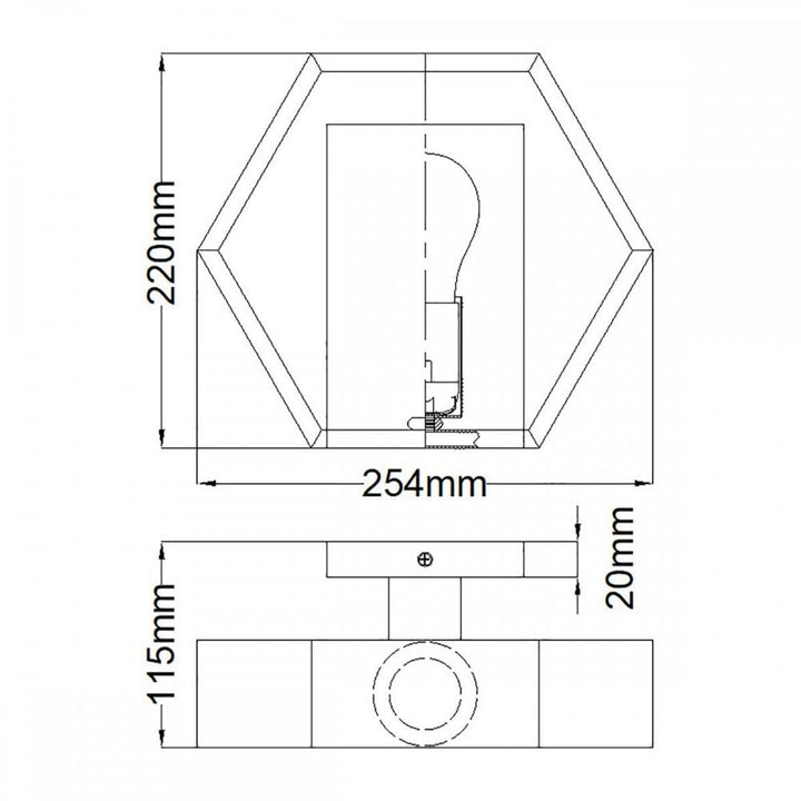 Quoizel QZ-BISMARCK1-EK Bismarck 1 Light Wall Light Earth Black