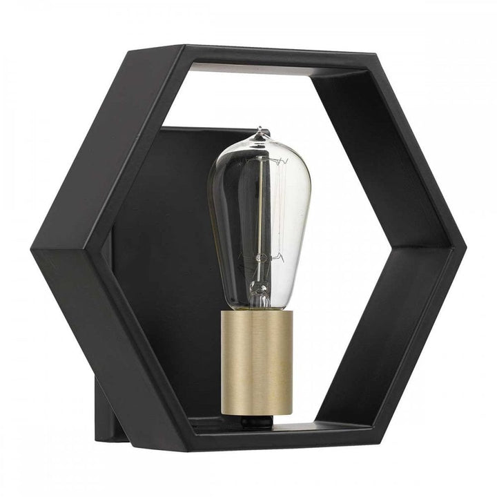 Quoizel QZ-BISMARCK1-EK Bismarck 1 Light Wall Light Earth Black