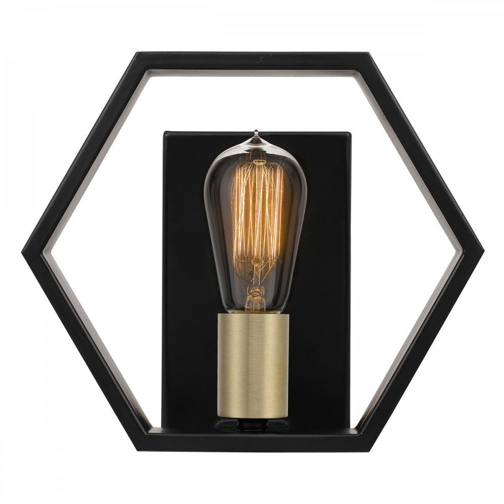 Quoizel QZ-BISMARCK1-EK Bismarck 1 Light Wall Light Earth Black