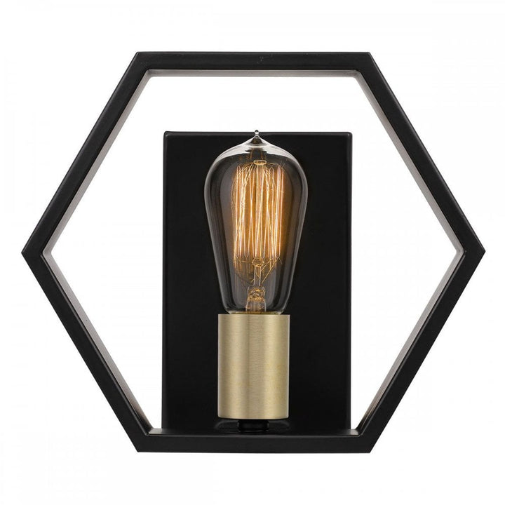 Quoizel QZ-BISMARCK1-EK Bismarck 1 Light Wall Light Earth Black
