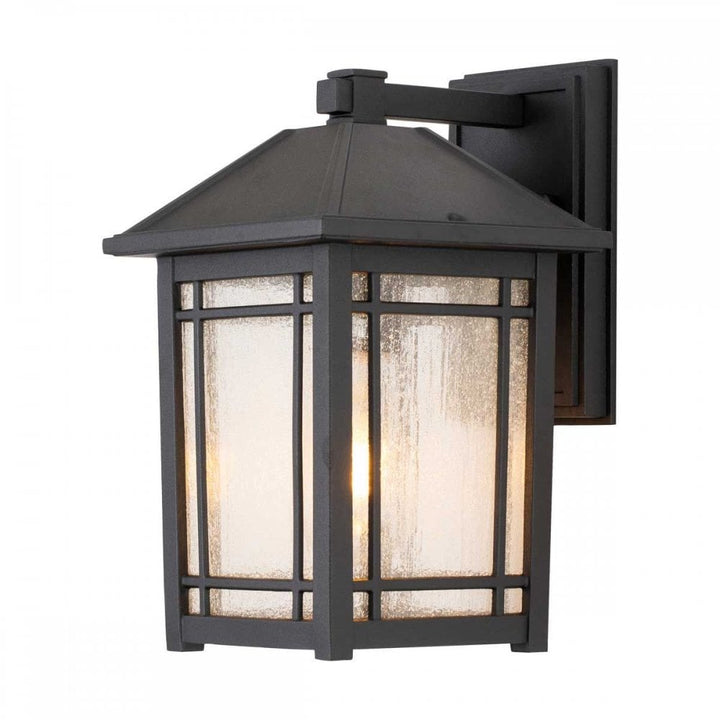 Quoizel QZ-CEDAR-POINT-M-BK Cedar Point 1 Light Wall Lantern - Medium Black