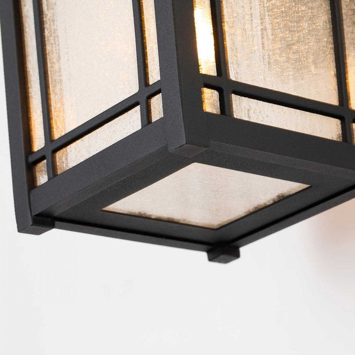 Quoizel QZ-CEDAR-POINT-M-BK Cedar Point 1 Light Wall Lantern - Medium Black