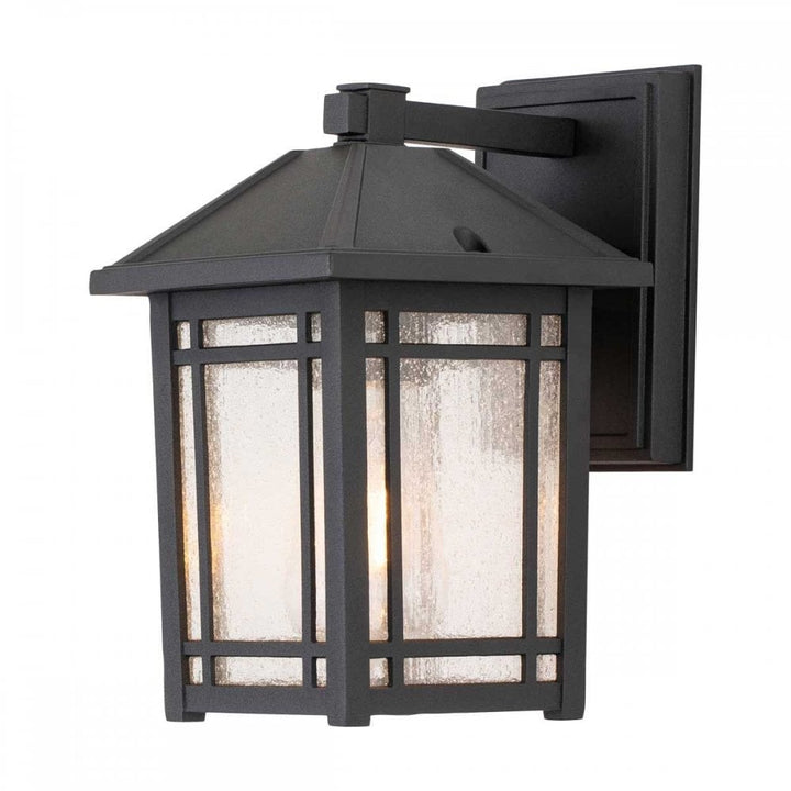 Quoizel QZ-CEDAR-POINT-S-BK Cedar Point 1 Light Wall Lantern - Small Black