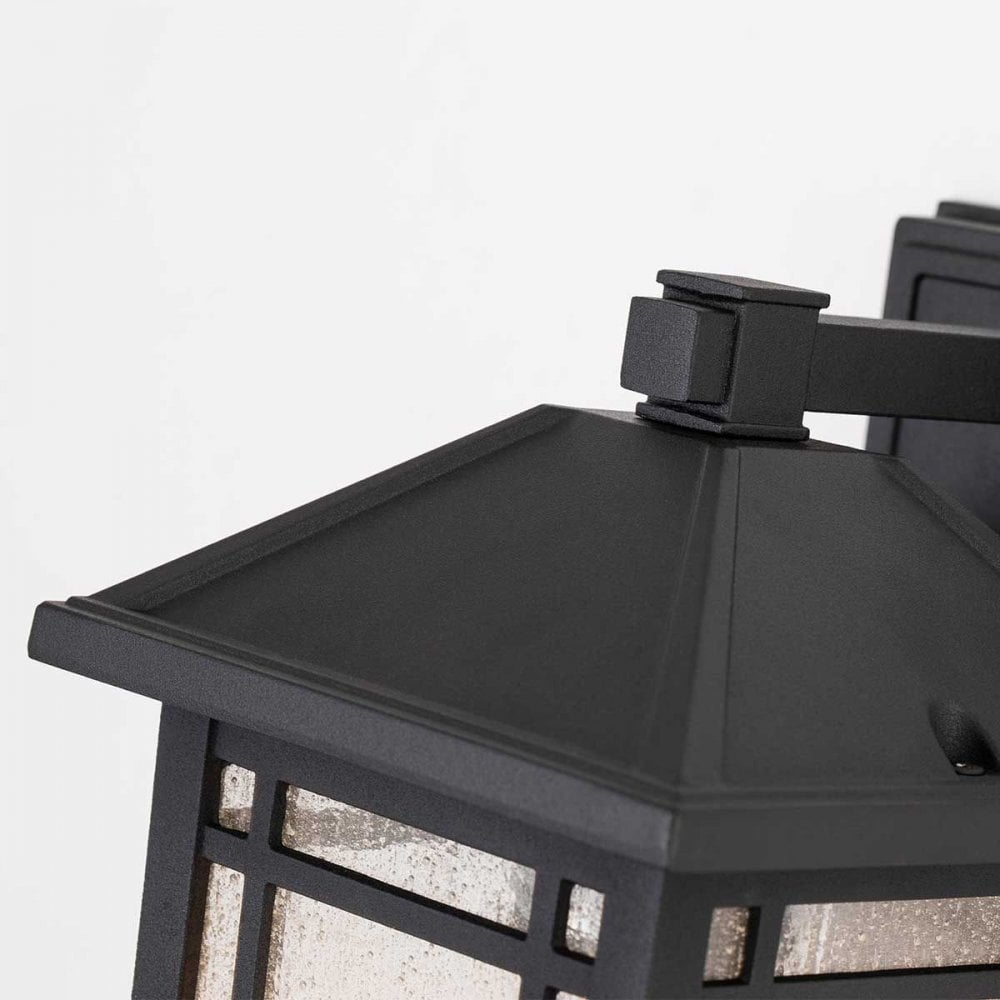 Quoizel QZ-CEDAR-POINT-S-BK Cedar Point 1 Light Wall Lantern - Small Black