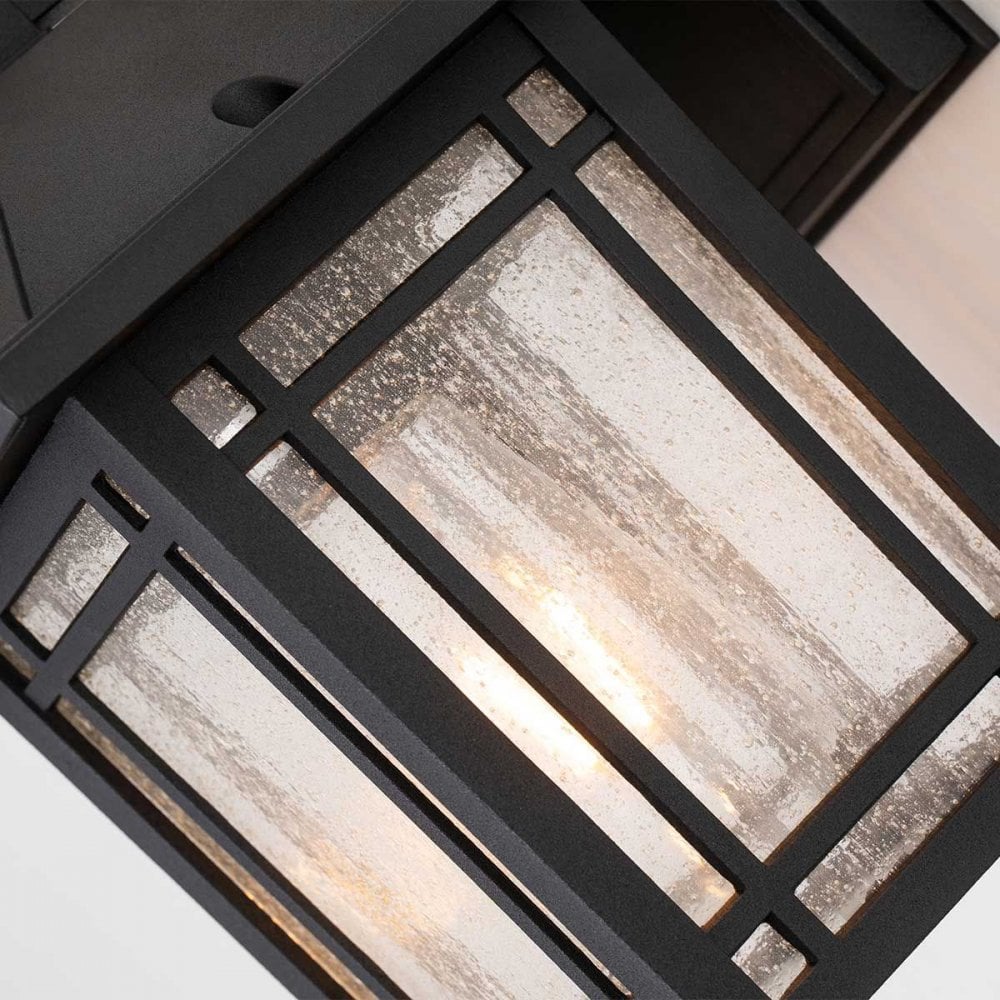 Quoizel QZ-CEDAR-POINT-S-BK Cedar Point 1 Light Wall Lantern - Small Black