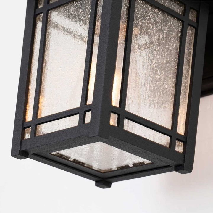 Quoizel QZ-CEDAR-POINT-S-BK Cedar Point 1 Light Wall Lantern - Small Black