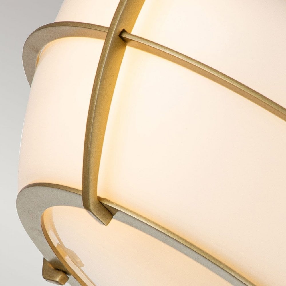 Quoizel QZ-CHANCE-F-PNBR Chance 2 Light Flush Painted Natural Brass