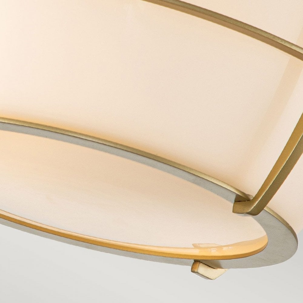 Quoizel QZ-CHANCE-F-PNBR Chance 2 Light Flush Painted Natural Brass