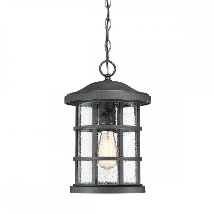 Quoizel QZ-CRUSADE8-BLK Crusade 1 Light Chain Lantern Earth Black
