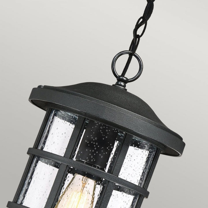 Quoizel QZ-CRUSADE8-BLK Crusade 1 Light Chain Lantern Earth Black