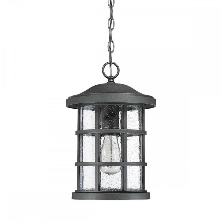 Quoizel QZ-CRUSADE8-BLK Crusade 1 Light Chain Lantern Earth Black