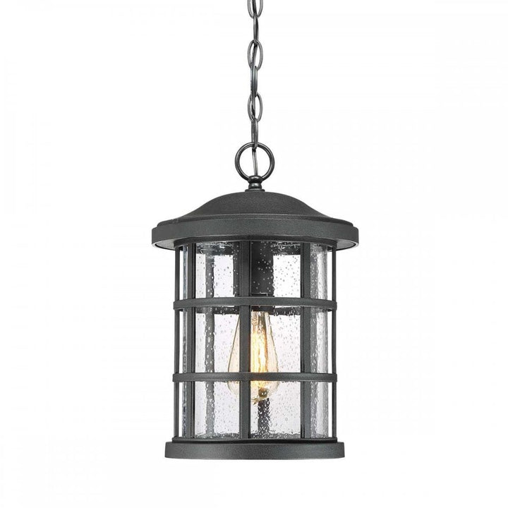 Quoizel QZ-CRUSADE8-BLK Crusade 1 Light Chain Lantern Earth Black