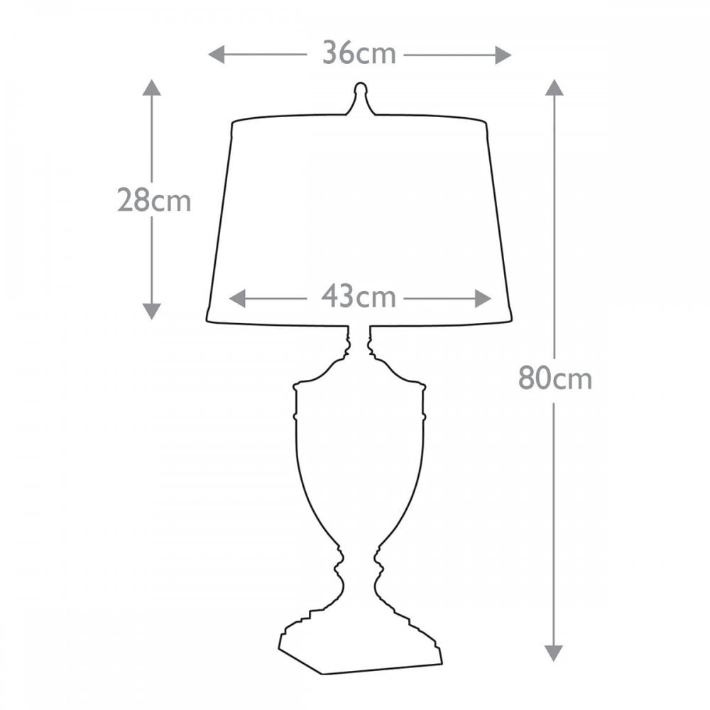 Quoizel QZ-DENNISON-BB Dennison 1 Light Table Lamp - Brushed Brass