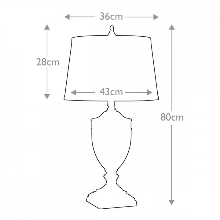 Quoizel QZ-DENNISON-BB Dennison 1 Light Table Lamp - Brushed Brass