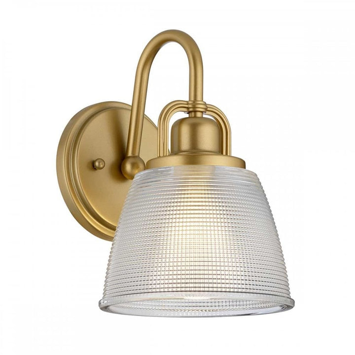 Quoizel QZ-DUBLIN1-PNBR Dublin 1 Light Wall Light Painted Natural Brass