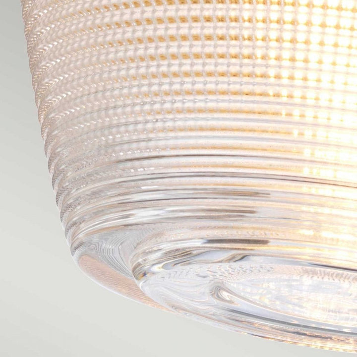 Quoizel QZ-DUBLIN-SF-PNBR Dublin 1 Light Semi-Flush Painted Natural Brass