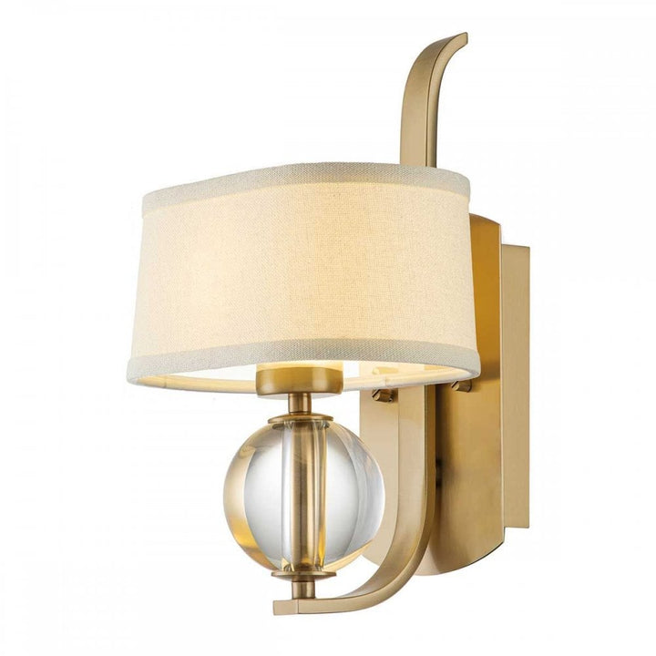 Quoizel QZ-GOTHAM1-BB Gotham 1 Light Wall Light Brushed Brass