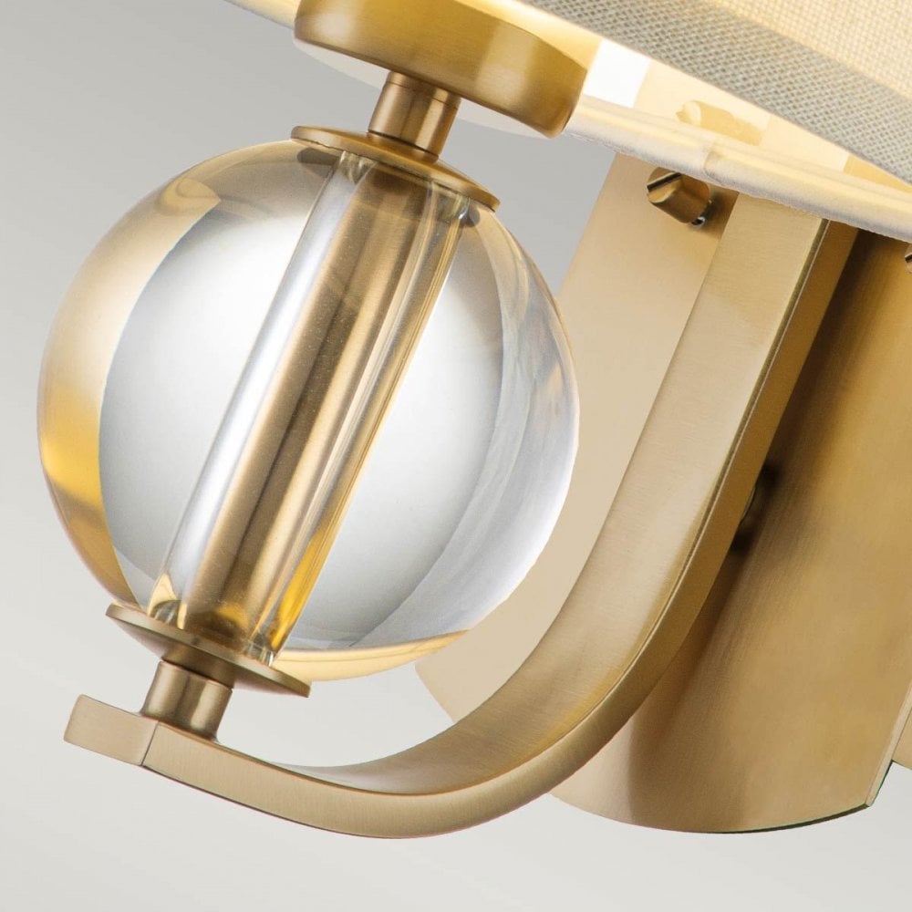 Quoizel QZ-GOTHAM1-BB Gotham 1 Light Wall Light Brushed Brass