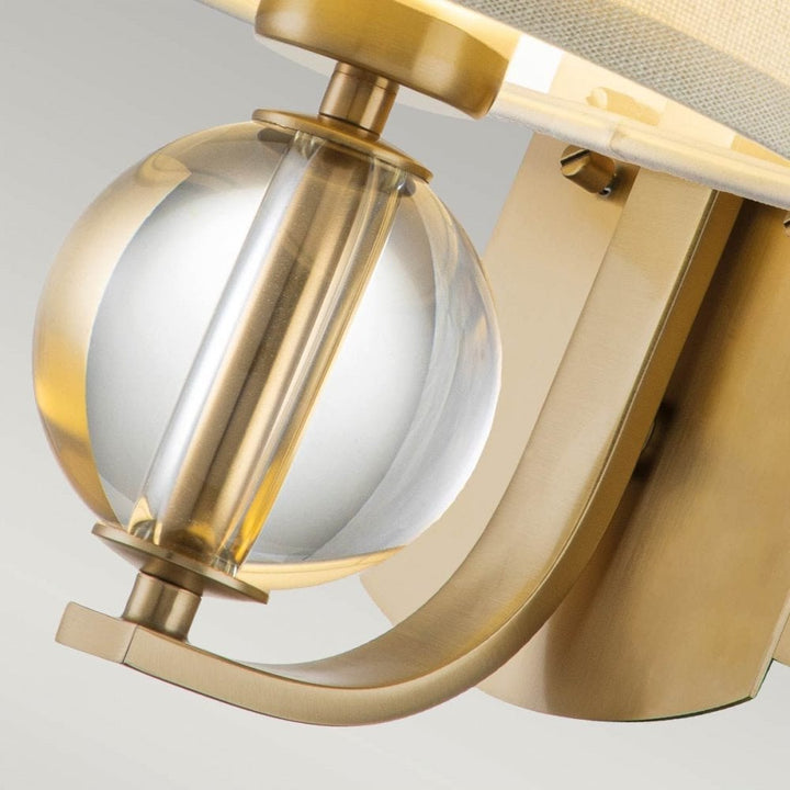 Quoizel QZ-GOTHAM1-BB Gotham 1 Light Wall Light Brushed Brass