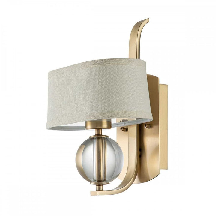Quoizel QZ-GOTHAM1-BB Gotham 1 Light Wall Light Brushed Brass