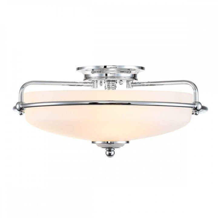 Quoizel QZ-GRIFFIN-F-PC Griffin 3 Light Flush Polished Chrome