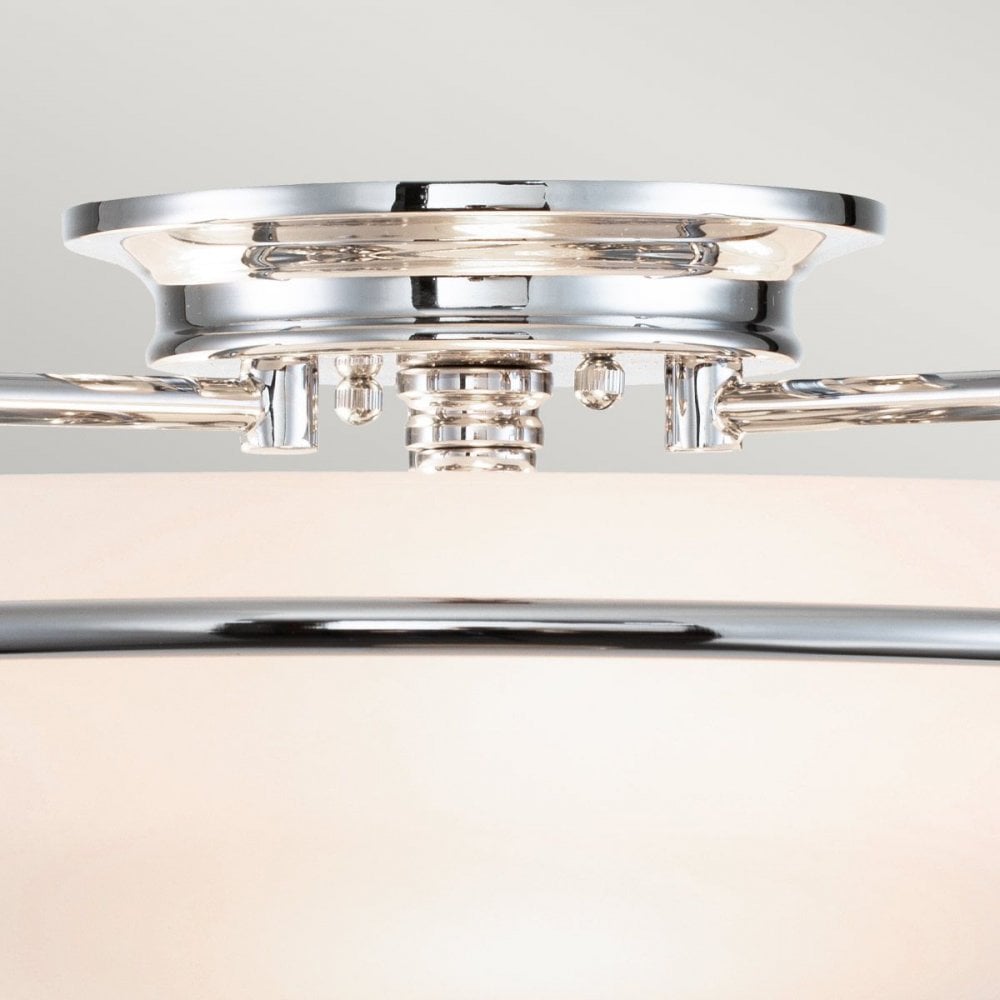 Quoizel QZ-GRIFFIN-F-PC Griffin 3 Light Flush Polished Chrome