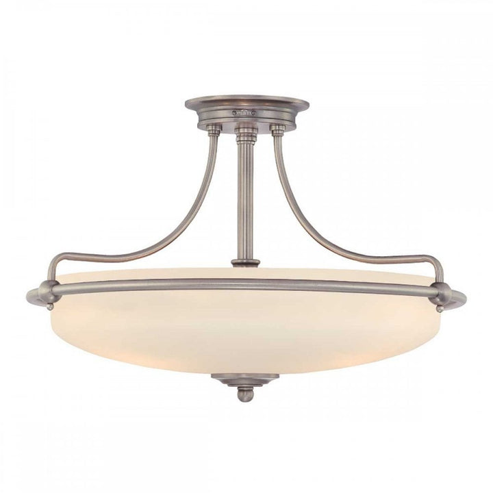Quoizel QZ-GRIFFIN-SFM-AN Griffin 4 Light Semi-Flush Antique Nickel