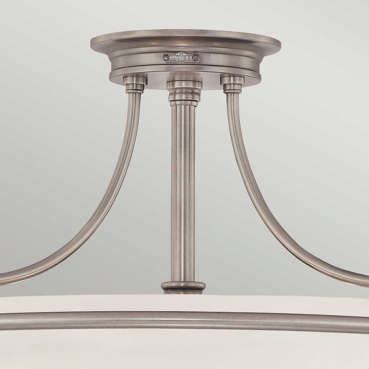 Quoizel QZ-GRIFFIN-SFM-AN Griffin 4 Light Semi-Flush Antique Nickel