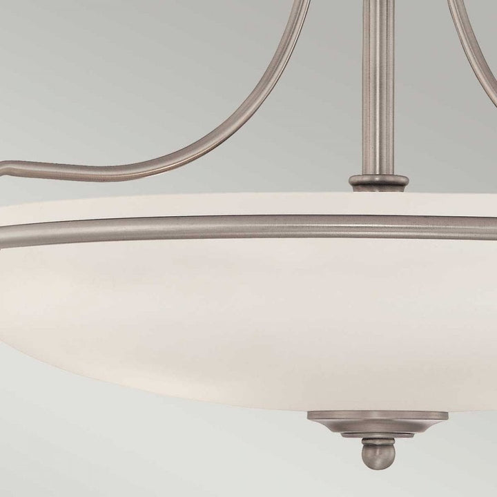 Quoizel QZ-GRIFFIN-SFM-AN Griffin 4 Light Semi-Flush Antique Nickel