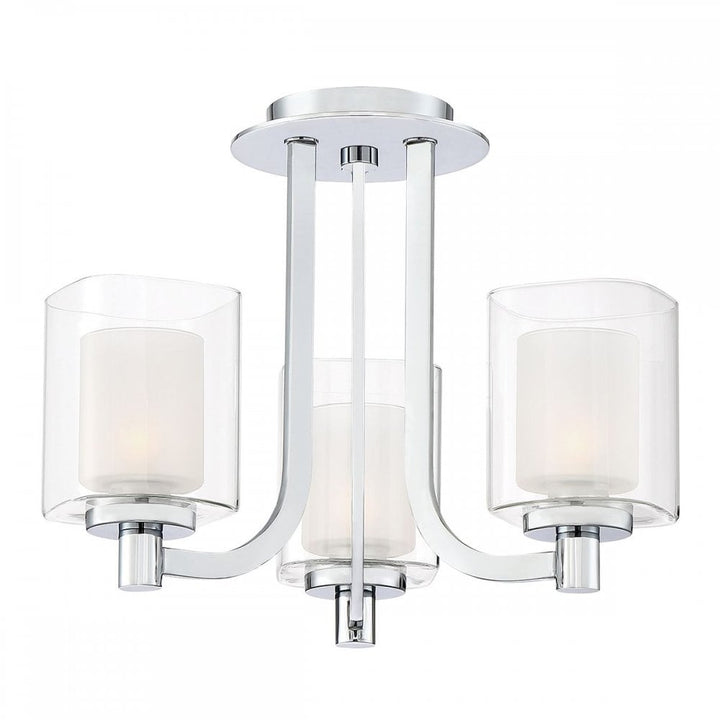 Quoizel QZ-KOLT-SF-PC-BATH Kolt 3 Light Semi-Flush Polished Chrome