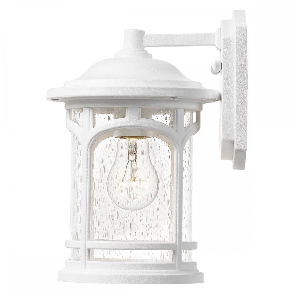 Quoizel QZ-MARBLEHEAD-S-WHT Marblehead 1 Light Small Wall Lantern White