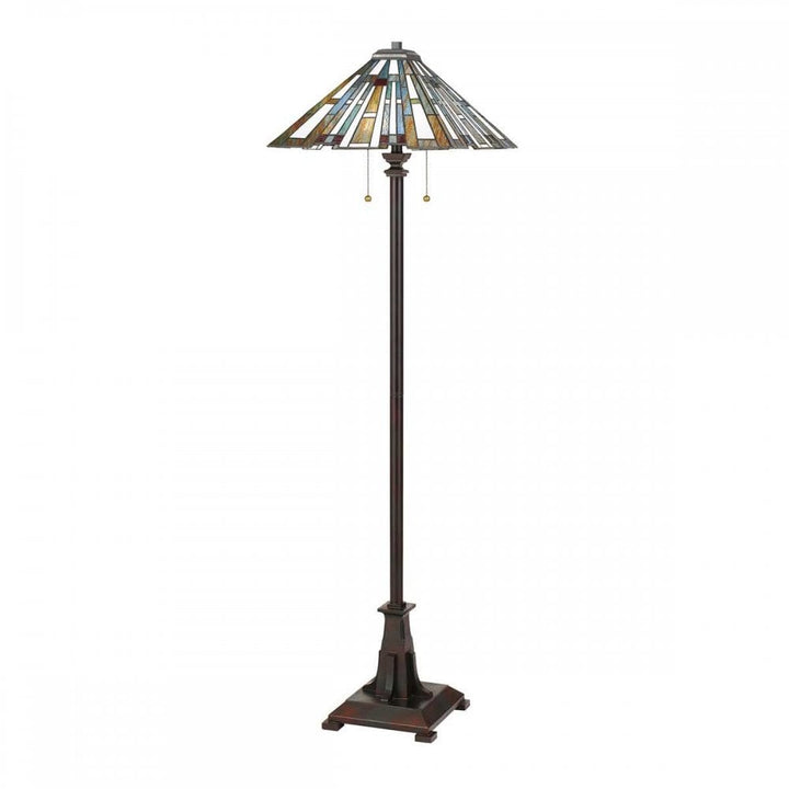 Quoizel QZ-MAYBECK-FL Maybeck 2 Light Floor Lamp Valiant Bronze