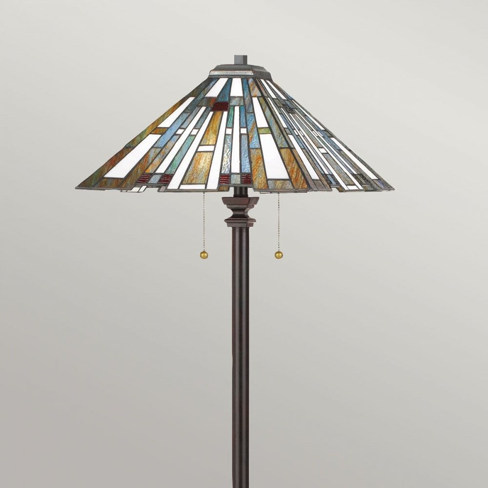 Quoizel QZ-MAYBECK-FL Maybeck 2 Light Floor Lamp Valiant Bronze