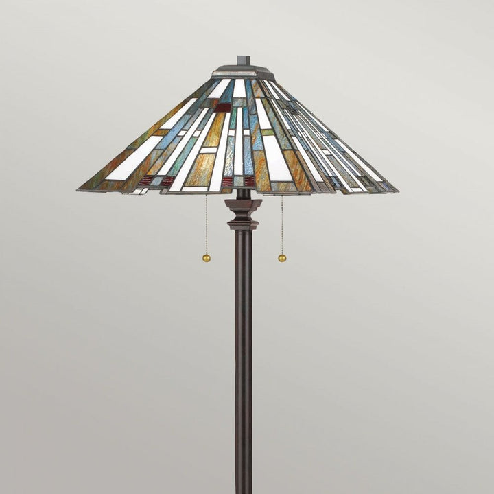 Quoizel QZ-MAYBECK-FL Maybeck 2 Light Floor Lamp Valiant Bronze