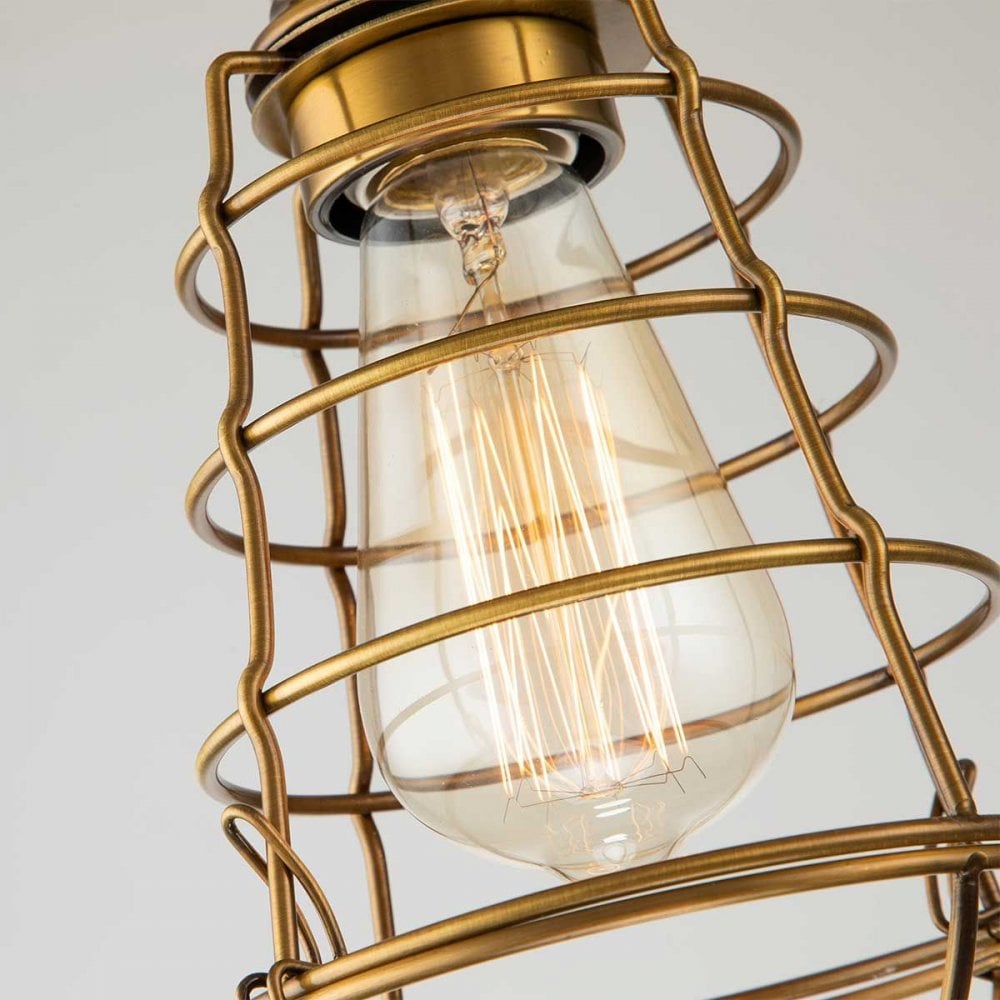 Quoizel QZ-MIXON-SF-WS Mixon 1 Light Semi-Flush Weathered Brass