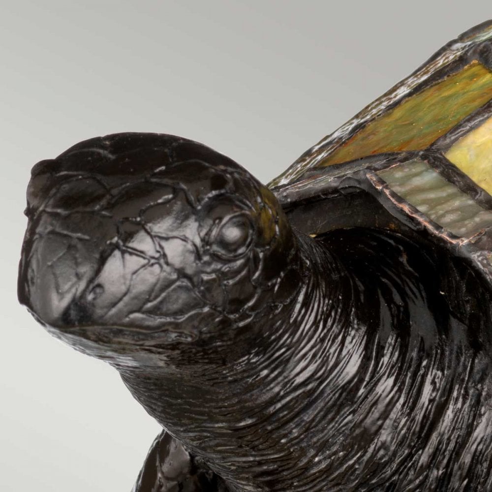 Quoizel QZ-SAWBACK-TL Tiffany Animal Lamps Sawback Turtle Lamp Vintage Bronze