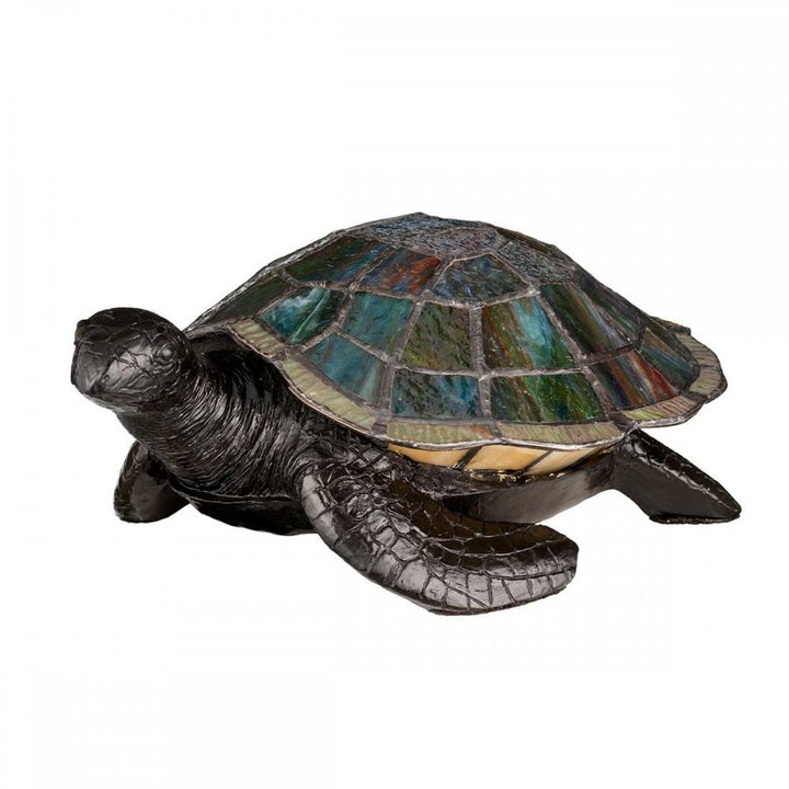 Quoizel QZ-SAWBACK-TL Tiffany Animal Lamps Sawback Turtle Lamp Vintage Bronze