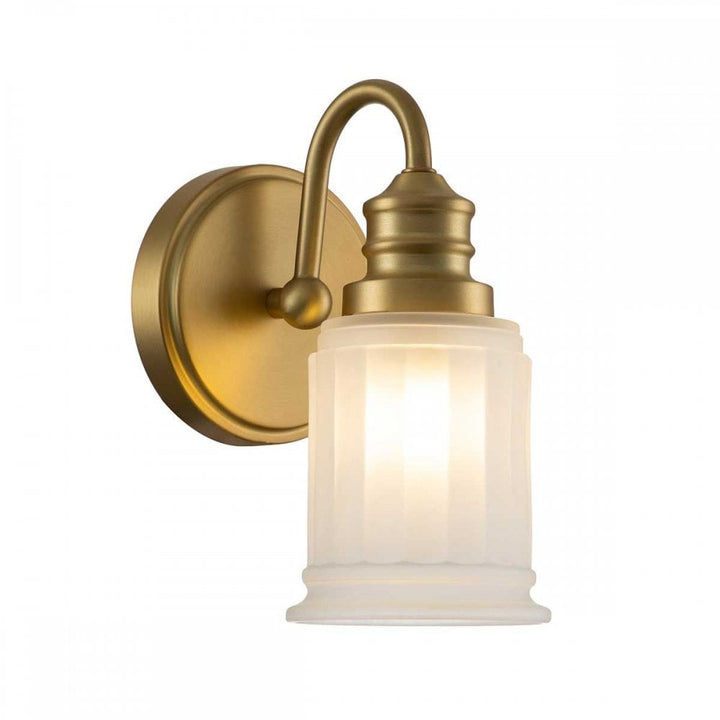 Quoizel QZ-SWELL1-BB-BATH Swell 1 Light Wall Light Brushed Brass