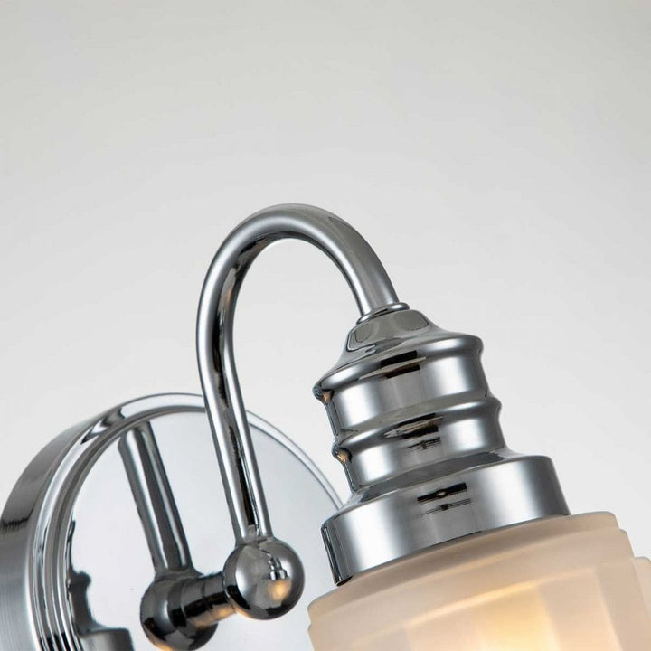 Quoizel QZ-SWELL1-PC-BATH Swell 1 Light Wall Light Polished Chrome