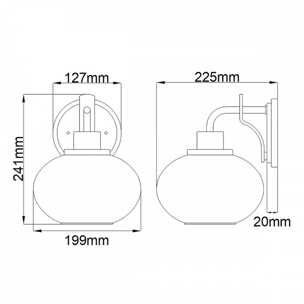Quoizel QZ-TRILOGY1-BN Trilogy 1 Light Wall Light Brushed Nickel