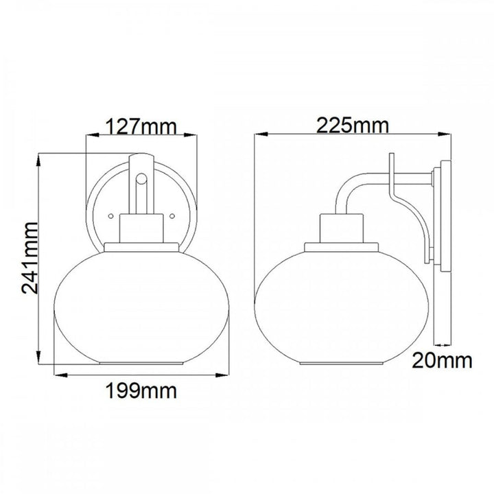 Quoizel QZ-TRILOGY1-BN Trilogy 1 Light Wall Light Brushed Nickel