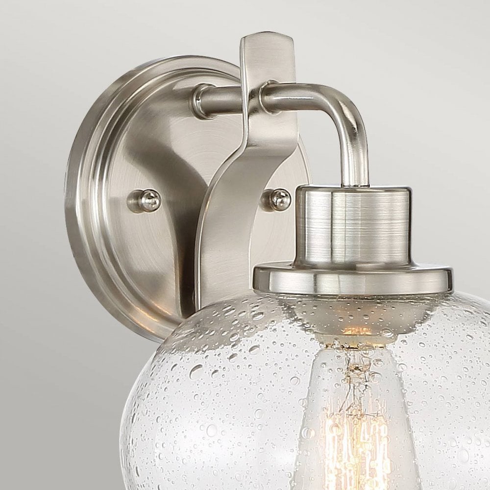 Quoizel QZ-TRILOGY1-BN Trilogy 1 Light Wall Light Brushed Nickel