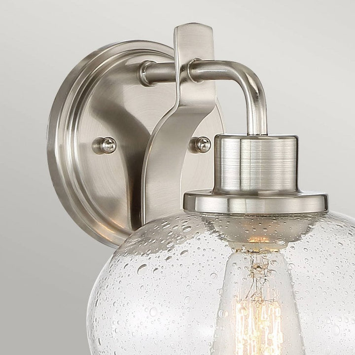 Quoizel QZ-TRILOGY1-BN Trilogy 1 Light Wall Light Brushed Nickel