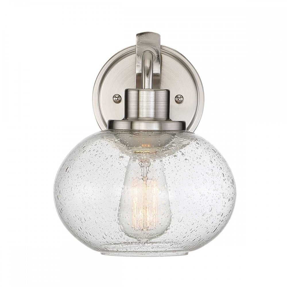 Quoizel QZ-TRILOGY1-BN Trilogy 1 Light Wall Light Brushed Nickel