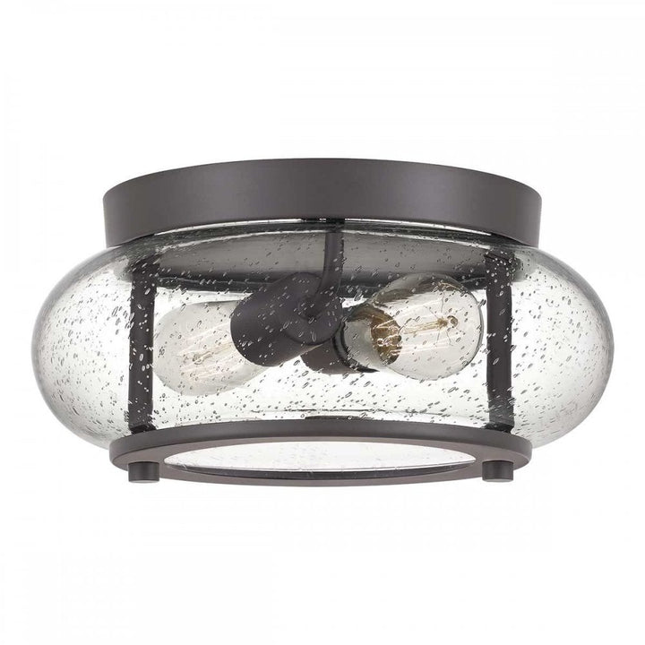 Quoizel QZ-TRILOGY-FS-OZ Trilogy 2 Light Flush Old Bronze