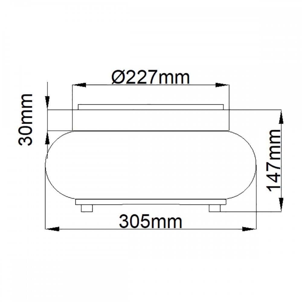 Quoizel QZ-TRILOGY-FS-OZ Trilogy 2 Light Flush Old Bronze