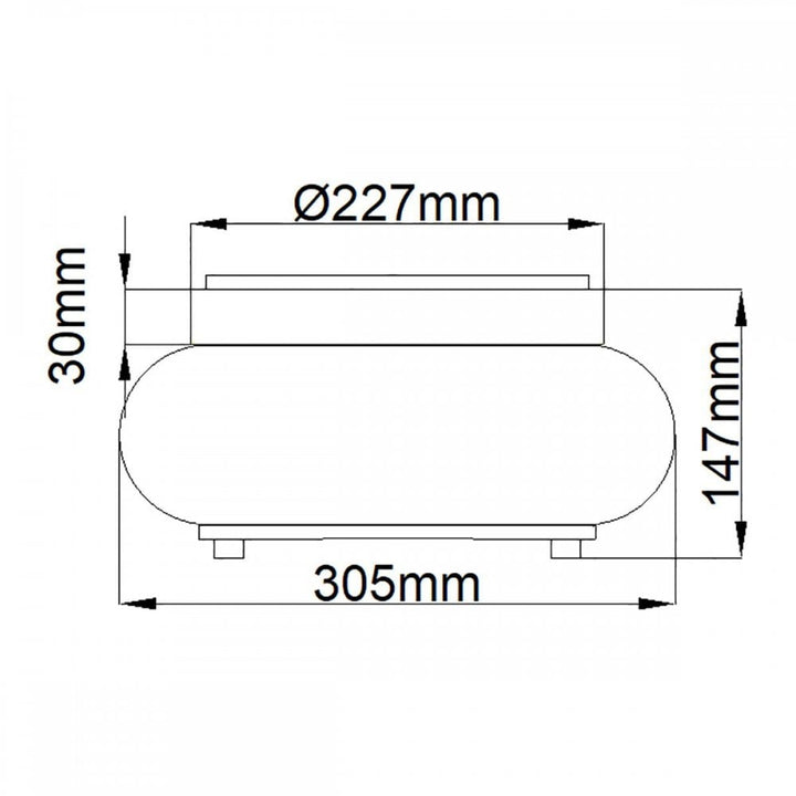 Quoizel QZ-TRILOGY-FS-OZ Trilogy 2 Light Flush Old Bronze