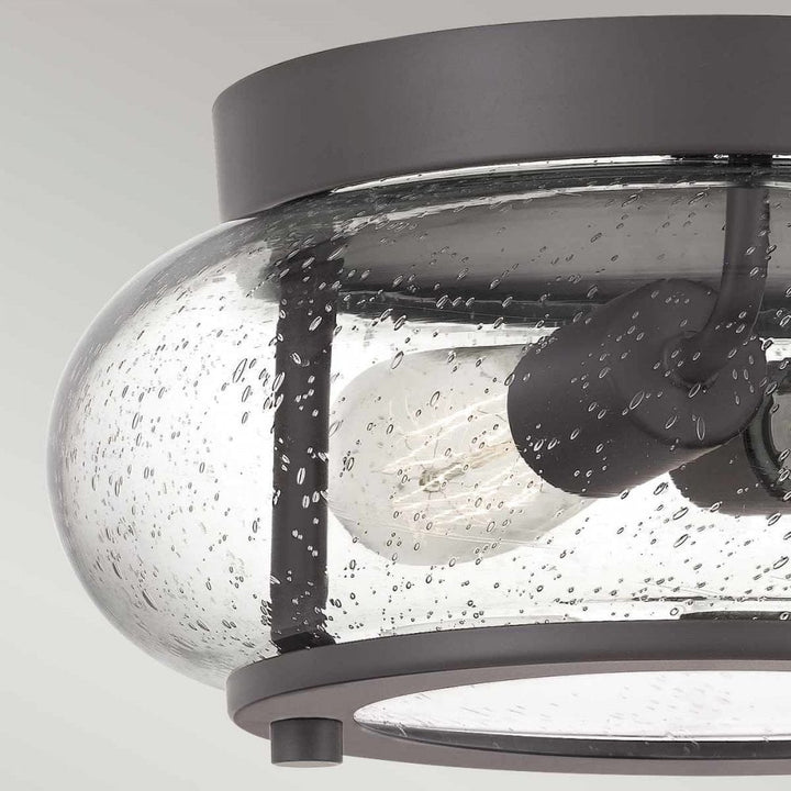 Quoizel QZ-TRILOGY-FS-OZ Trilogy 2 Light Flush Old Bronze