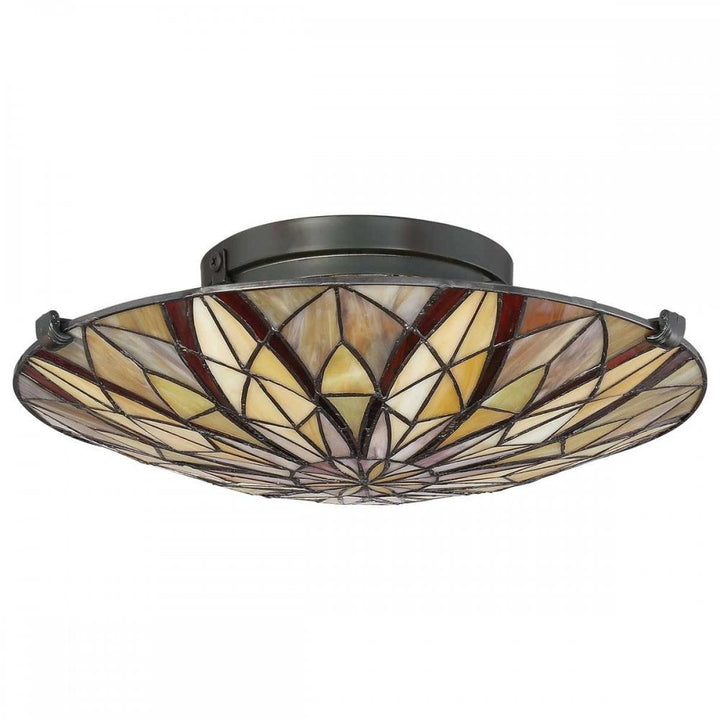 Quoizel QZ-VICTORY-SF 2 Light Victory Semi-Flush Valiant Bronze